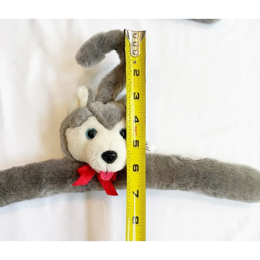 Husky Plush Children's Clothes Hangers Grey